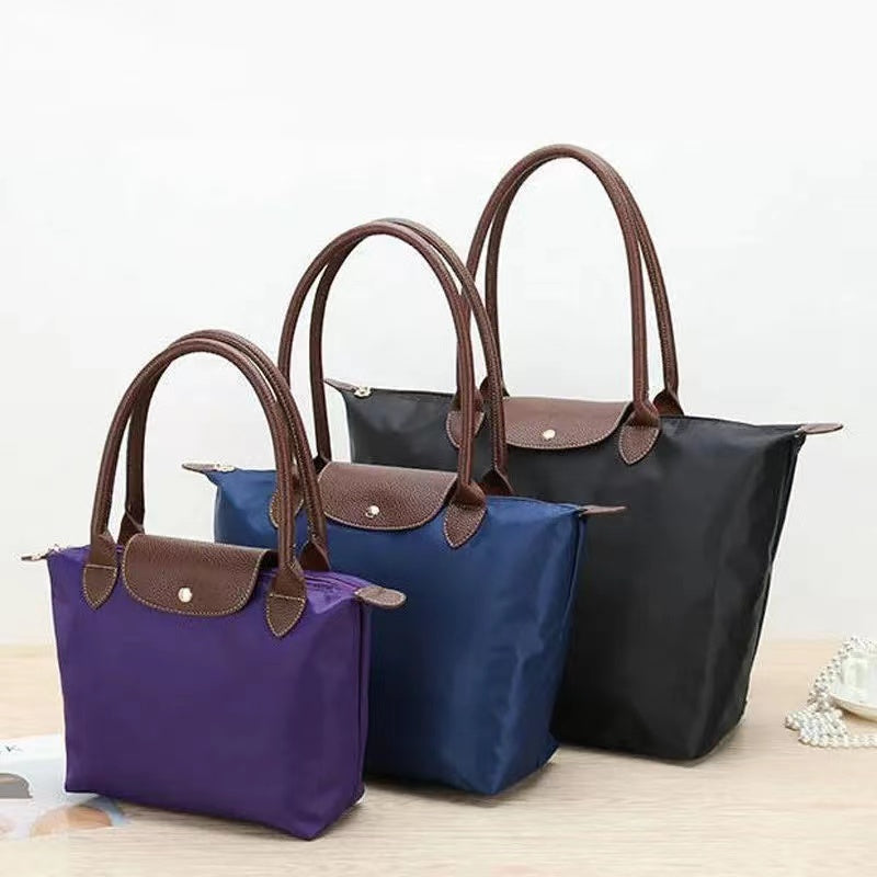 Oxford schoudertas dames waterdicht nylon shopper lichtgroen lichtgewicht opvouwbaar dagelijks gebruik | Sulvida
