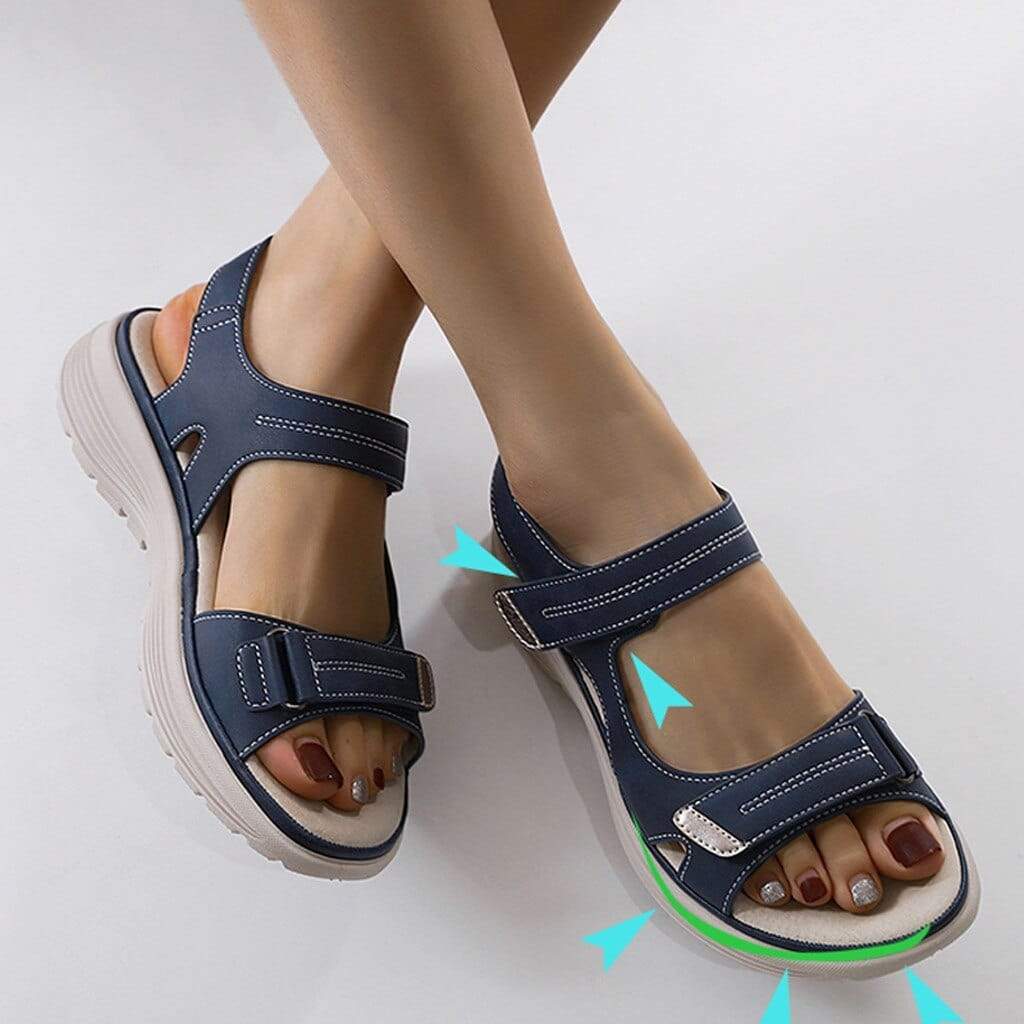 Dames Sandalen met Verstelbare Bandjes Comfortabel Zomer Schoeisel Orthopedische Zool Wandelschoenen | Sulvida