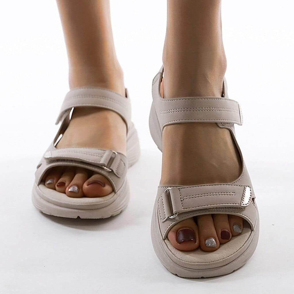 Dames Sandalen met Verstelbare Bandjes Comfortabel Zomer Schoeisel Orthopedische Zool Wandelschoenen | Sulvida