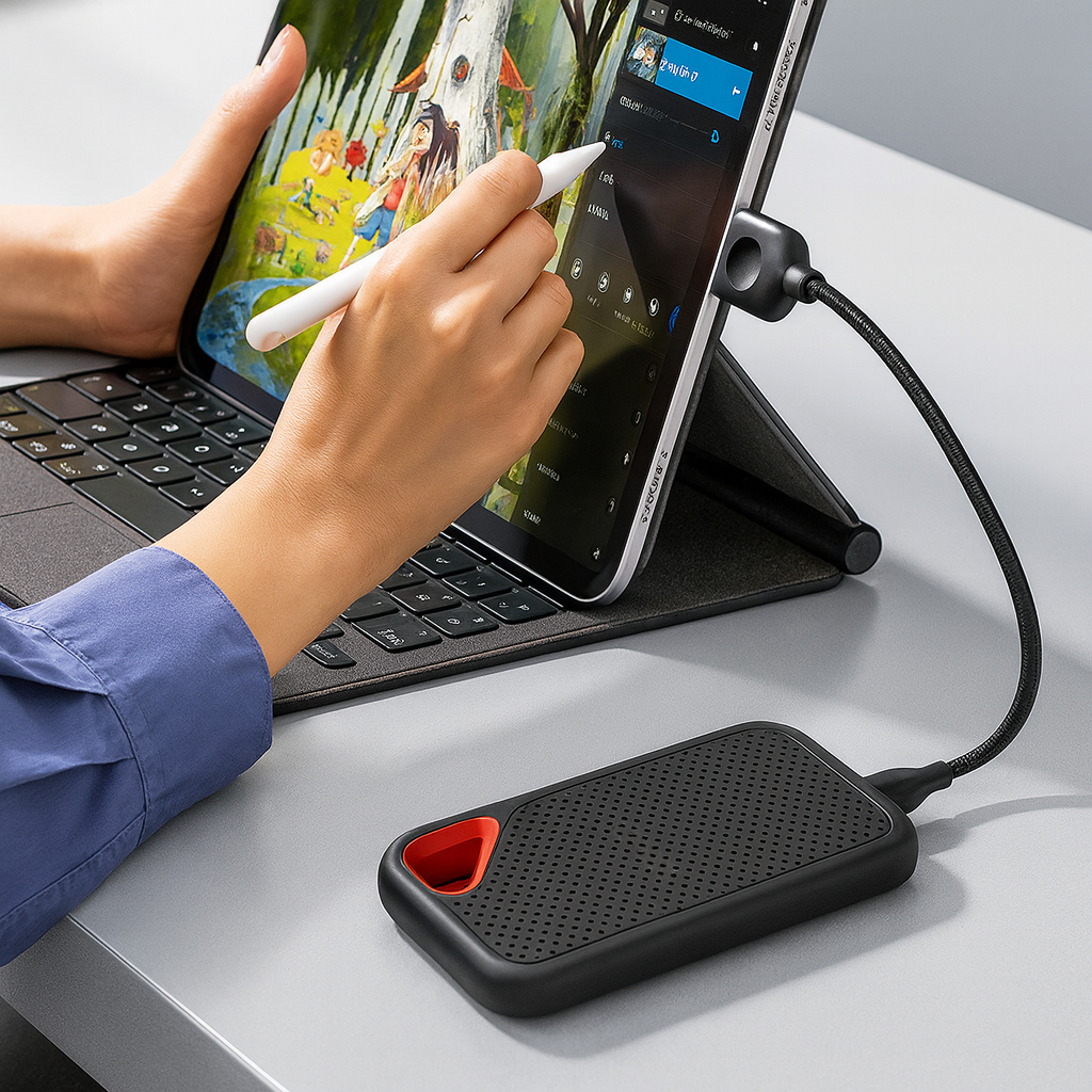 Externe SSD Harde Schijf 2TB – Draagbare Opslag voor Laptop Desktop Smartphone – Plug & Play USB 3.1 Type-C | Sulvida