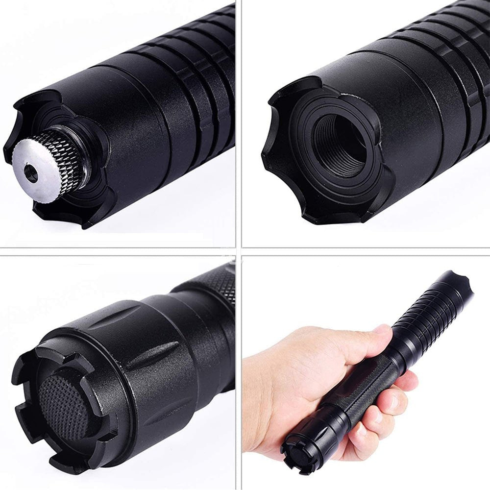 Hoogvermogen Laserlampe Blauw 450nm Aluminium Zaklamp Outdoor Survival Kamperen Noodverlichting 5000m+ Bereik | Sulvida