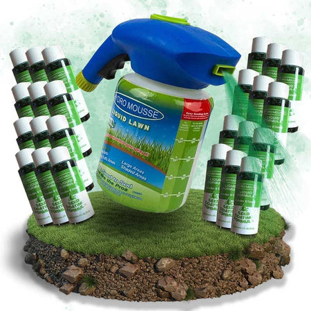 Vloeibaar Graszaad Sproei-Systeem Tuinherstel Slangsproeier Kale Plekken 100m² Dekking Gazonherstel Gazon | Sulvida