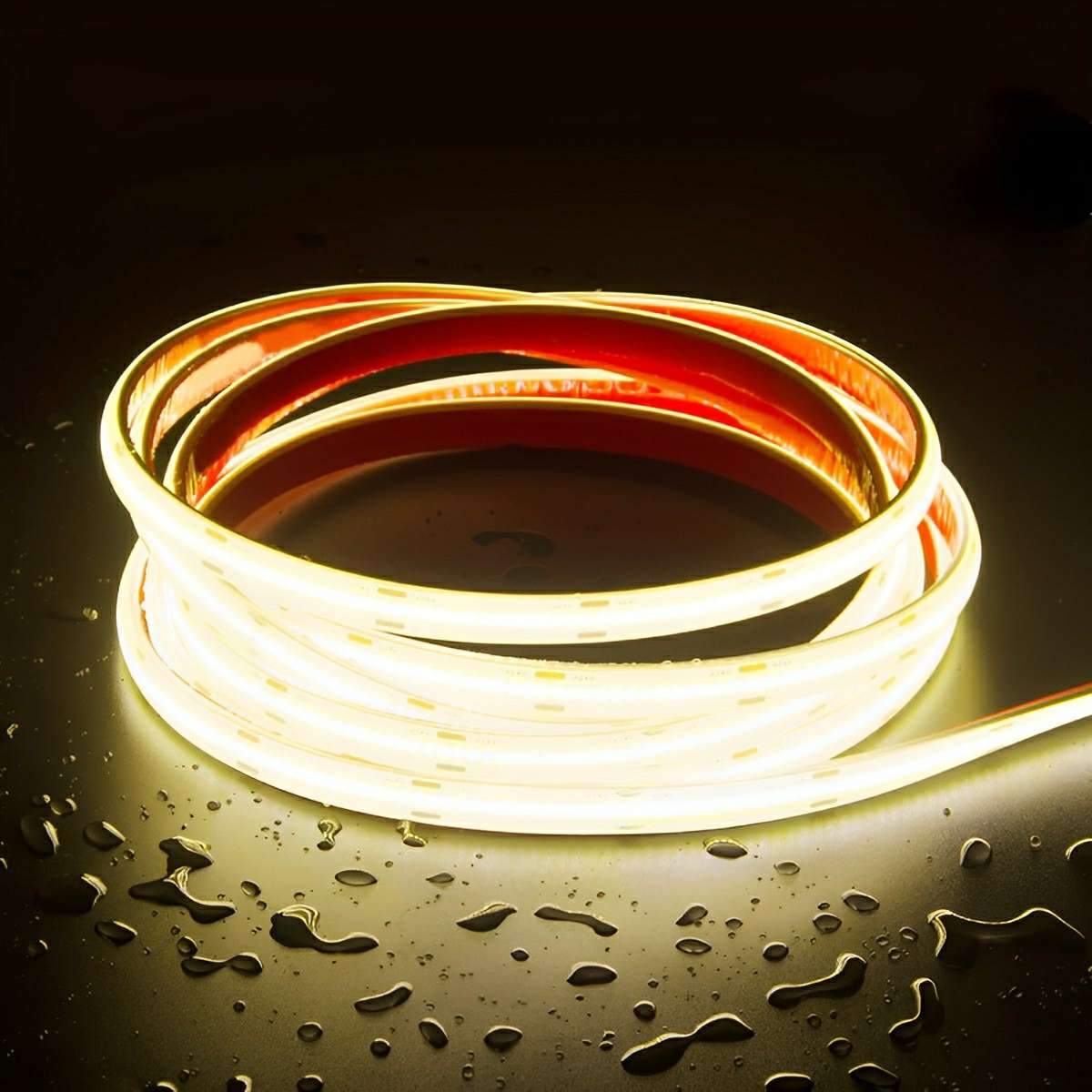 Waterdichte LED-strip COB 24V onderwater buitenverlichting flexibel inbouw tuinverlichting trap zwembad | Sulvida