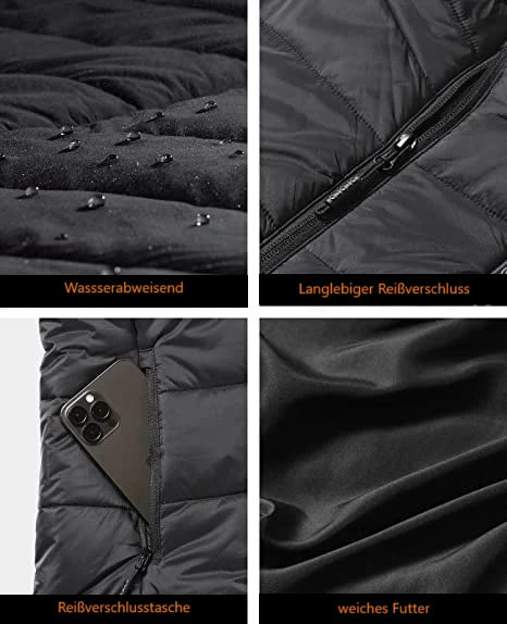 Verwarmbaar vest dames en heren nylon waterdicht verwarmend bodywarmer herfst winter unisex USB oplaadbaar | Sulvida