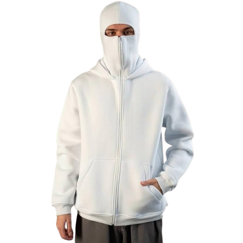 Unisex Balaclava Hoodie met Volledige Rits Geïntegreerde Nekbescherming Warme Bivakmuts voor Outdoor Sport | Sulvida