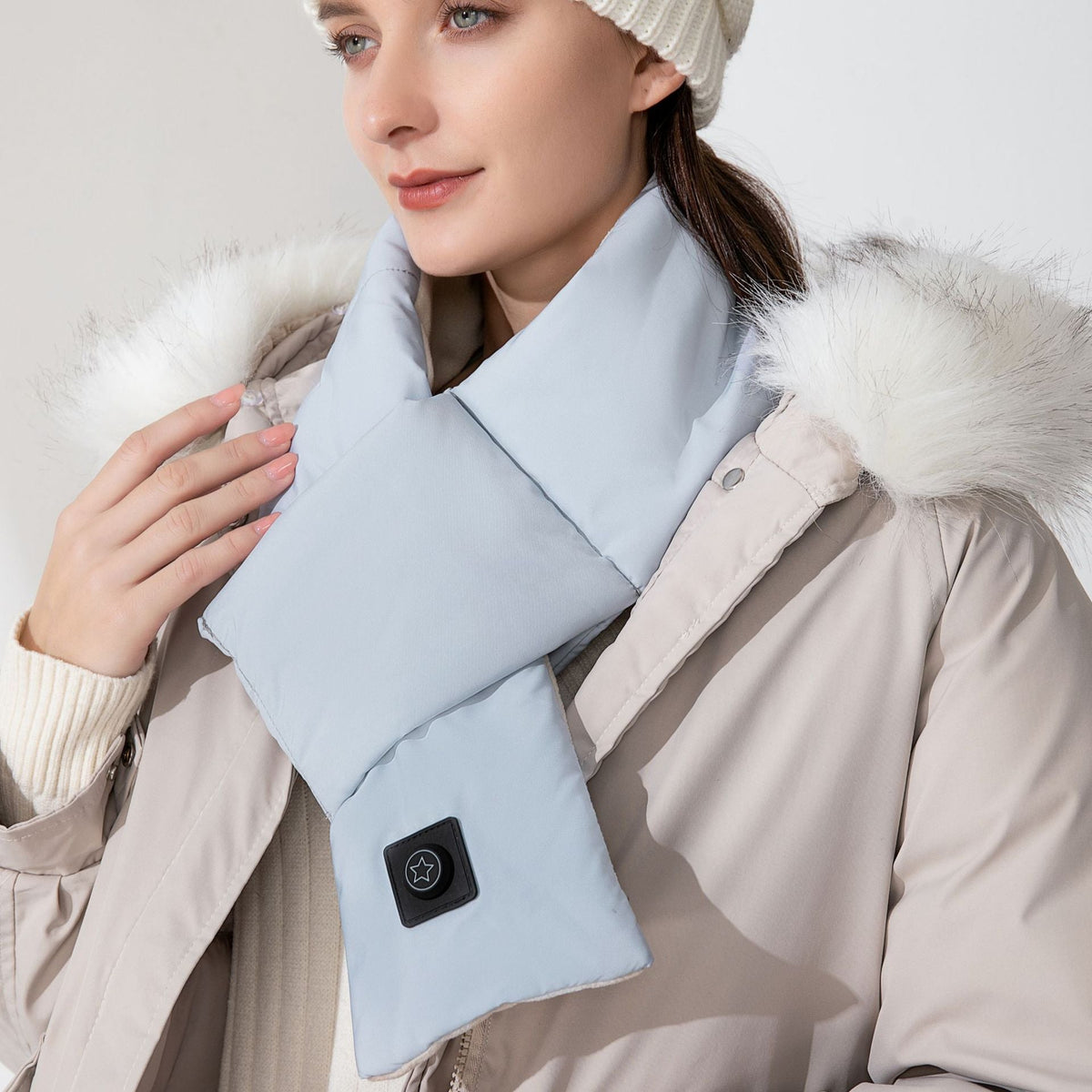 Verwarmde Sjaal met USB Oplaadbare Nekwarmer Elektrisch Verstelbaar voor Optimaal Winter Comfort Thuis | Sulvida
