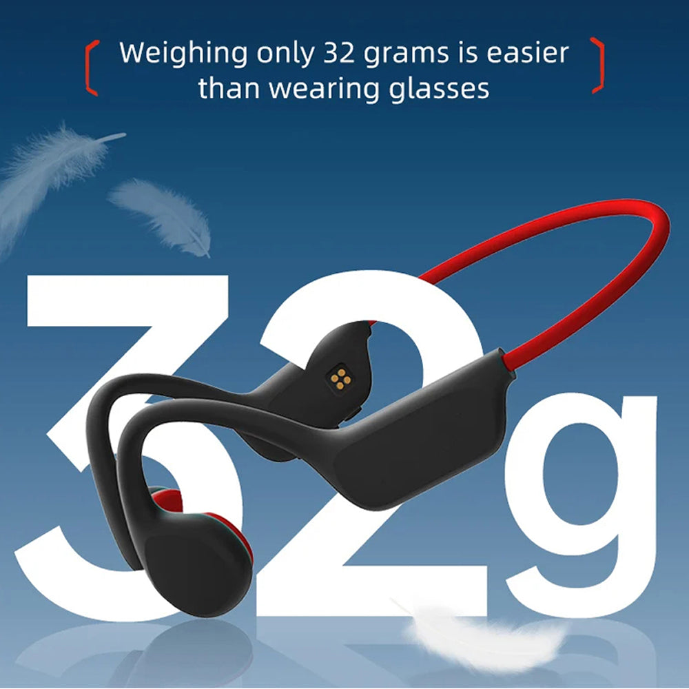 Casque de natation étanche à conduction osseuse, 32 Go, Bluetooth sans fil, MP3, pour la natation, les sports nautiques et la plongée