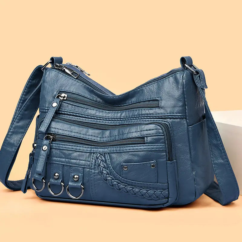 Vintage damestas veganistische handtas schoudertas retro handtas kunstleer dagelijks gebruik stijlvol design | Sulvida