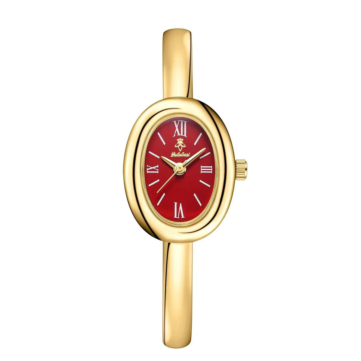 Ovaal Armband Horloge Edelstaal Goudkleur Dames Elegant Minimalistisch Design Roestvrij Staal Polshorloge | Sulvida