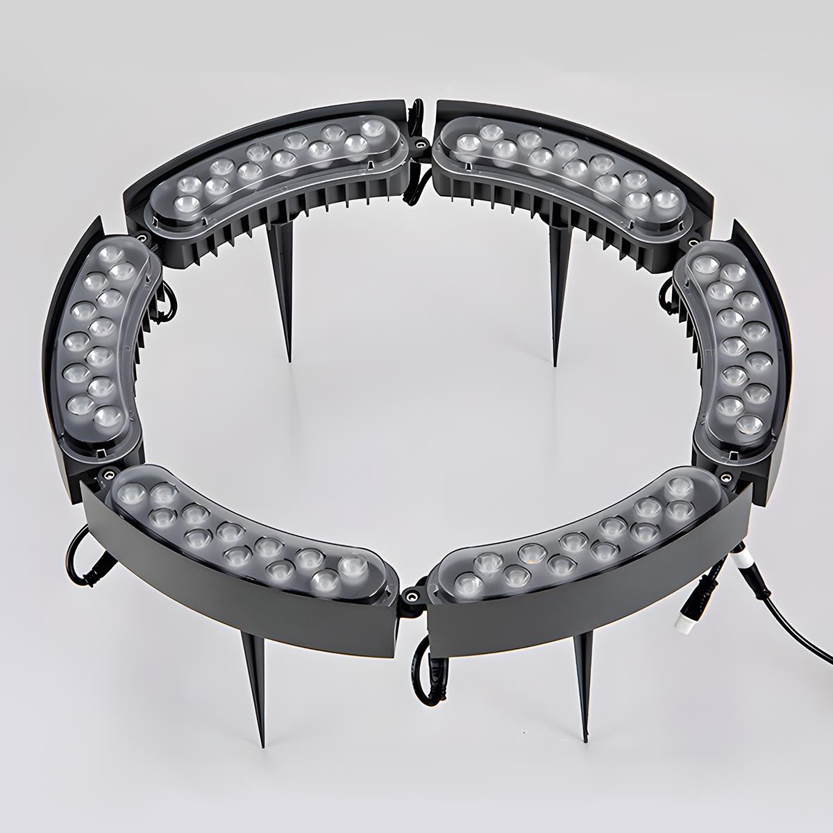 LED Spotverlichting Tuin 24V Laagspanning Boogvorm Waterdicht IP65 Grondspot Set voor Bomen en Planten | Sulvida