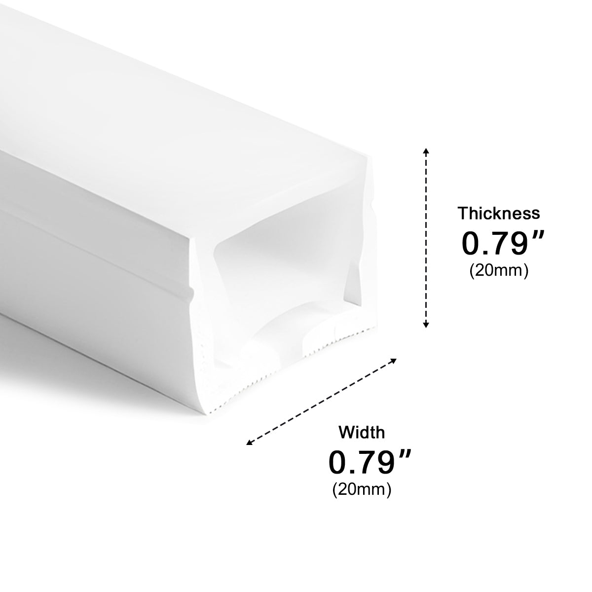 Flexibele LED-lichtstrip voor inbouwverlichting met 144 lampen per meter IP67 waterdicht dimbaar sfeerlicht | Sulvida
