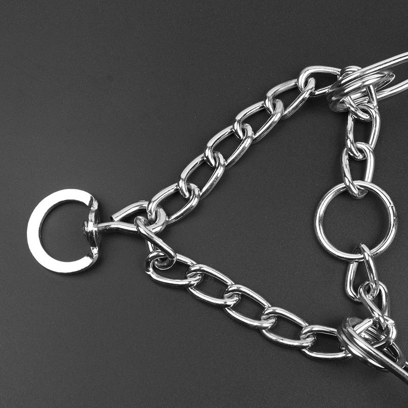 Verstelbare Hondenhalsband met Rubberen Pinnen voor Gedragscorrectie Training Opvoeding Metaal Zwart | Sulvida