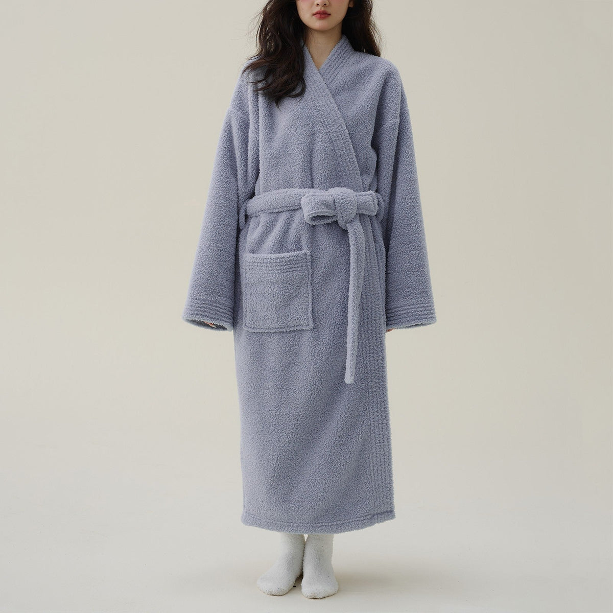 Luxe Kimono Badjas Dames Pluche Fleece Winter Warme Ochtendjas Extra Comfortabel Zacht voor Ontspanning | Sulvida