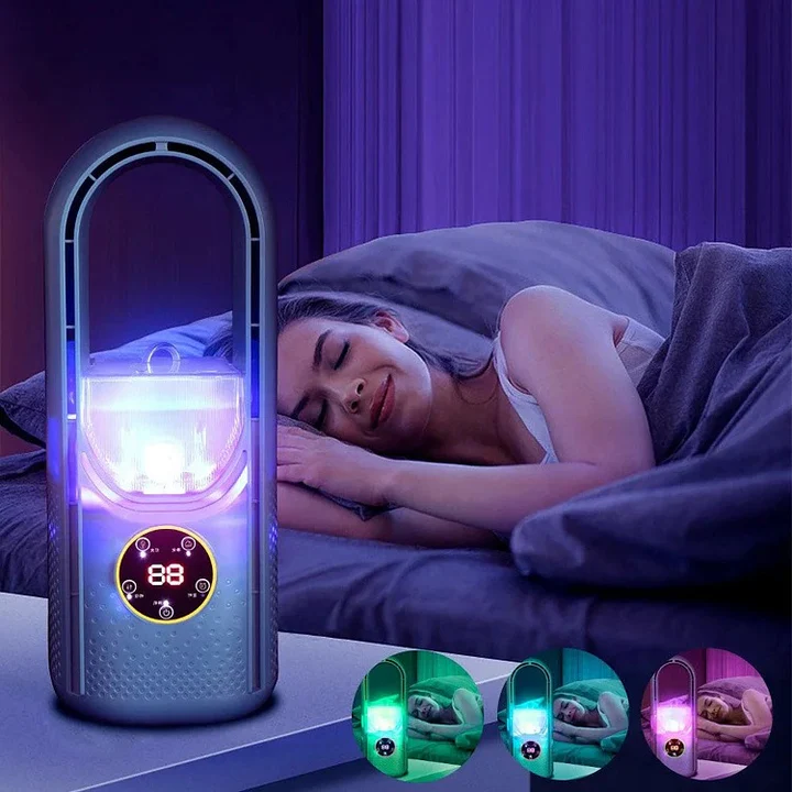 Draagbare Luchtkoeler zonder Bladen – Stille Koeling Ventilator Airconditioner Tafelmodel | Sulvida