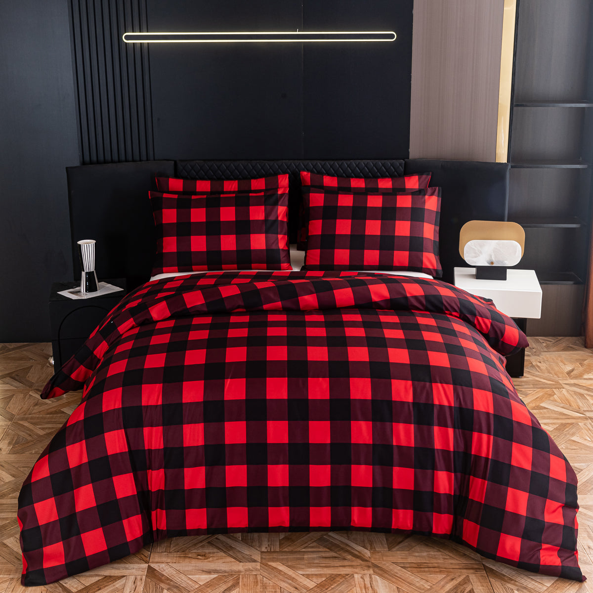 Dekbedovertrek Set Abstract Patroon Blauw Oranje Geometrisch Modern Zigzag Retro Design Stijlvol Slaapkamer | Sulvida