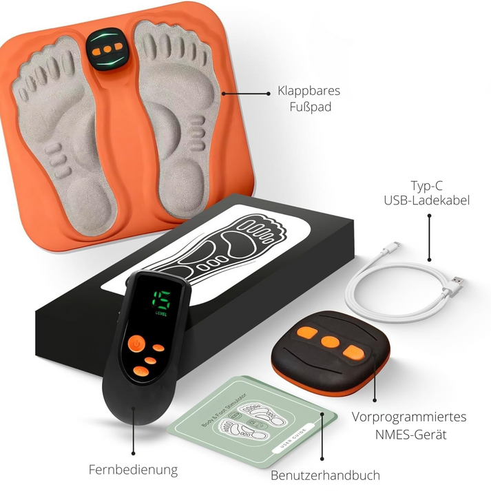 Appareil de massage des pieds NMES avec technologie à fibres de cuivre, pour soulager les picotements et se détendre à la maison | Sulvida