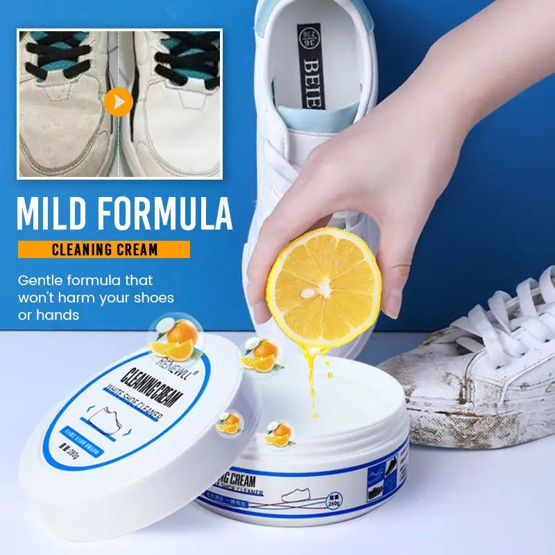 Schoenreinigingscrème 100g Universeel voor Sneakers Laarzen Leer Vlekverwijderaar Zonder Water Schoenverzorging | Sulvida