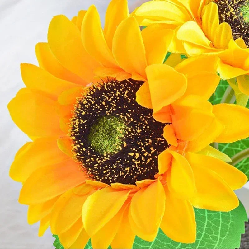 Oplaadbare Zonnebloem Tafellamp LED Draadloos Dimbaar Decoratief Avondverlichting Bloemen Nachtlampje | Sulvida