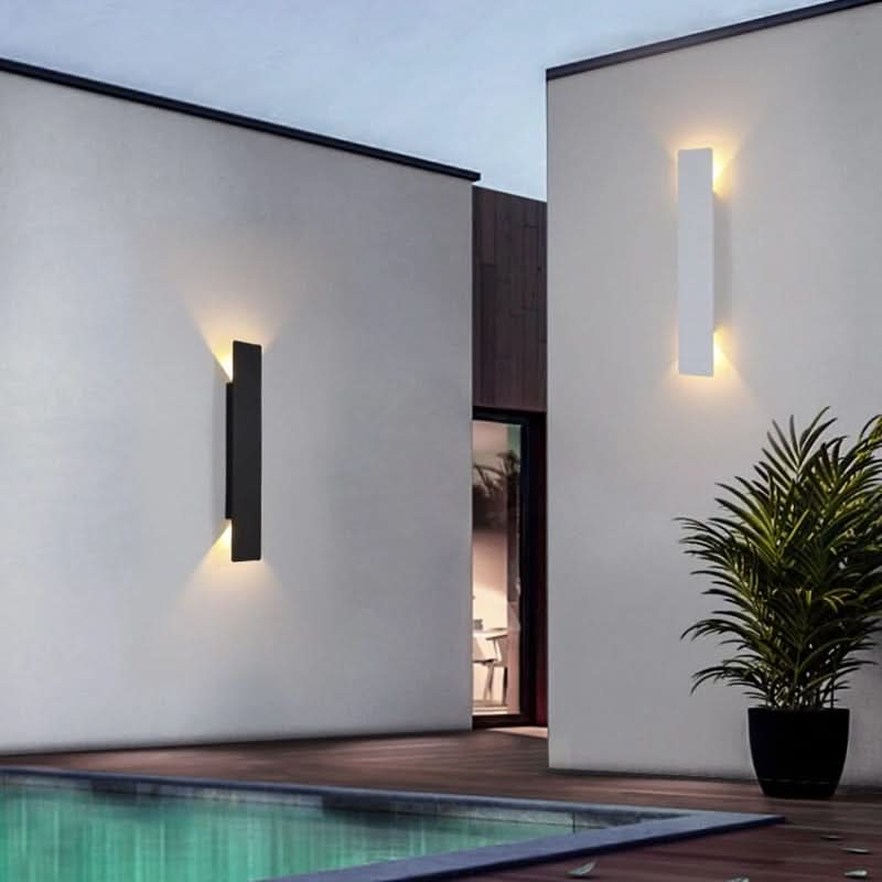 Wandlamp Buiten Waterdicht Moderne Gevellamp Zwart Wit Tuinverlichting IP65 LED Buitenlamp voor Terras en Tuin | Sulvida