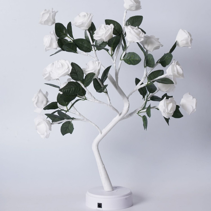 LED Decoratielamp met Bloesemtakken – Warm Wit Licht met 24 Verlichte Bloemen voor Sfeervolle Woonkamer Decoratie | Sulvida