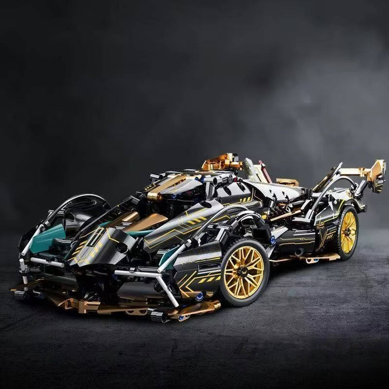 1690-Delig Bouwblokkenset Sportwagen V12 Model Constructiespeelgoed Educatief Creatief voor Kinderen | Sulvida