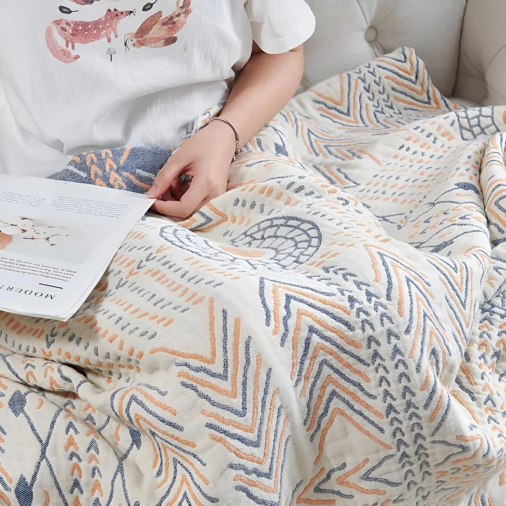 Dubbelzijdige Katoenen Plaid Zacht Deken Bed Bank Sprei Geruit Woonkamer Slaapkamer Woondecoratie Omkeerbaar | Sulvida