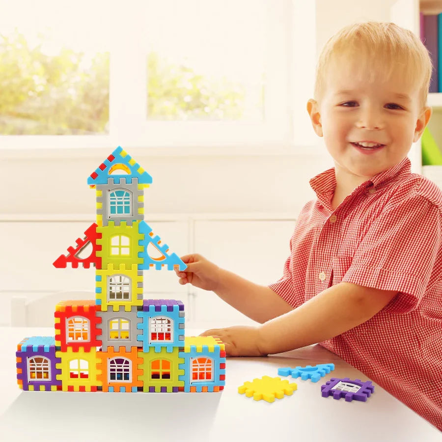 Montessori Bouwblokken Set Educatief Speelgoed Creatief Kinderspeelgoed Motoriek Ontwikkeling 3+ jaar | Sulvida