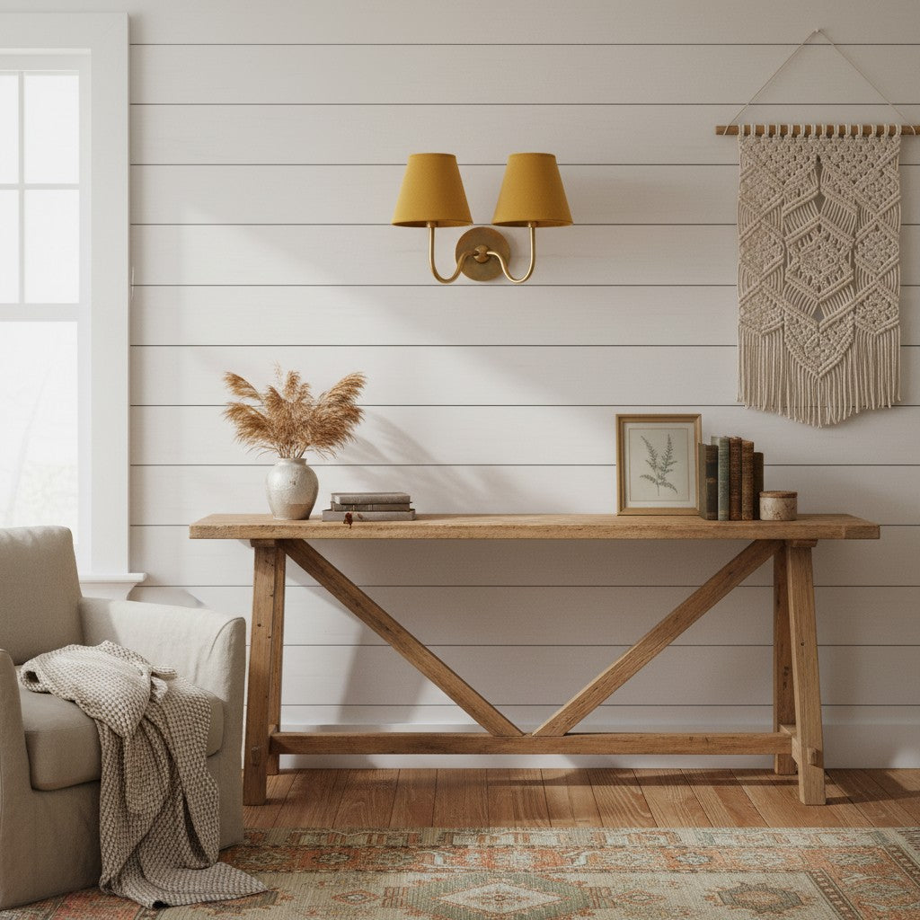 Wandlamp Linnen Kap Messing Armatuur Plissé of Glad Stof E12 Fitting Hardwired Decoratieve Verlichting | Sulvida