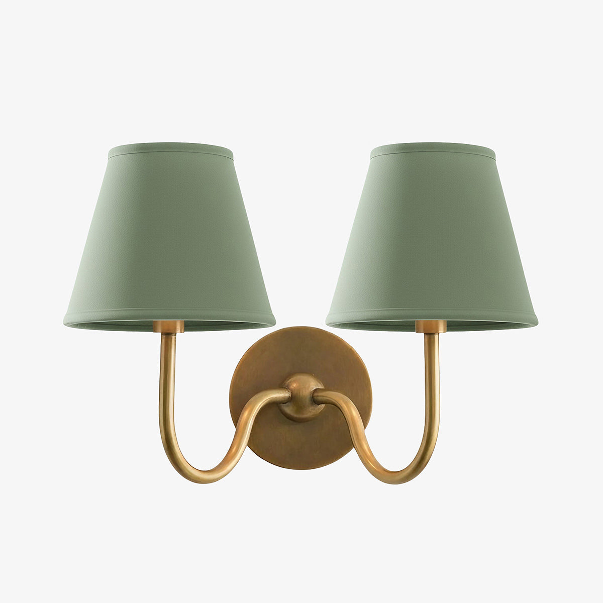 Wandlamp Linnen Kap Messing Armatuur Plissé of Glad Stof E12 Fitting Hardwired Decoratieve Verlichting | Sulvida