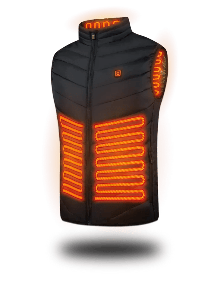 Verwarmbaar vest dames en heren nylon waterdicht verwarmend bodywarmer herfst winter unisex USB oplaadbaar | Sulvida
