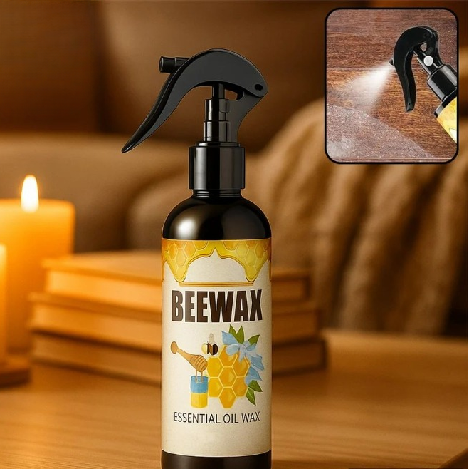Verzorgingsspray voor Hout en Bamboe met Bijenwas - 120ml Natuurlijke Behandeling voor Meubels en Leer | Sulvida