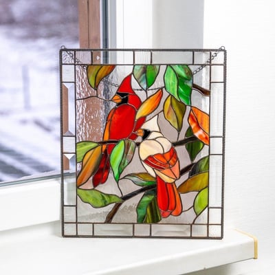 Acryl Glas-in-lood Wanddecoratie met Zonlicht Effect – Kleurrijke Raam Sun Catcher voor Venster Decoratie | Sulvida