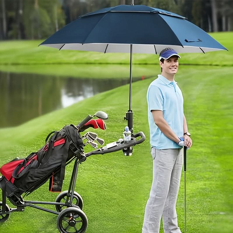 Parapluie de golf extra-large de 140 cm, ventilé et résistant au vent, pour 2 à 3 personnes, ouverture automatique et protection contre la pluie | Sulvida