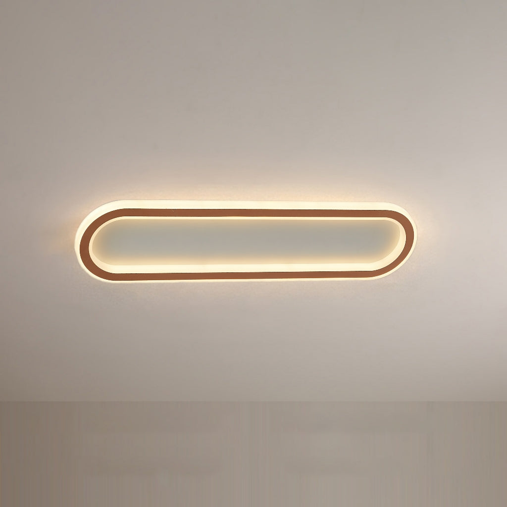 Rechthoekige LED Plafondlamp Inbouw Metaal Acryl Zwart Goud Roségoud Modern Design Woonkamer Slaapkamer | Sulvida