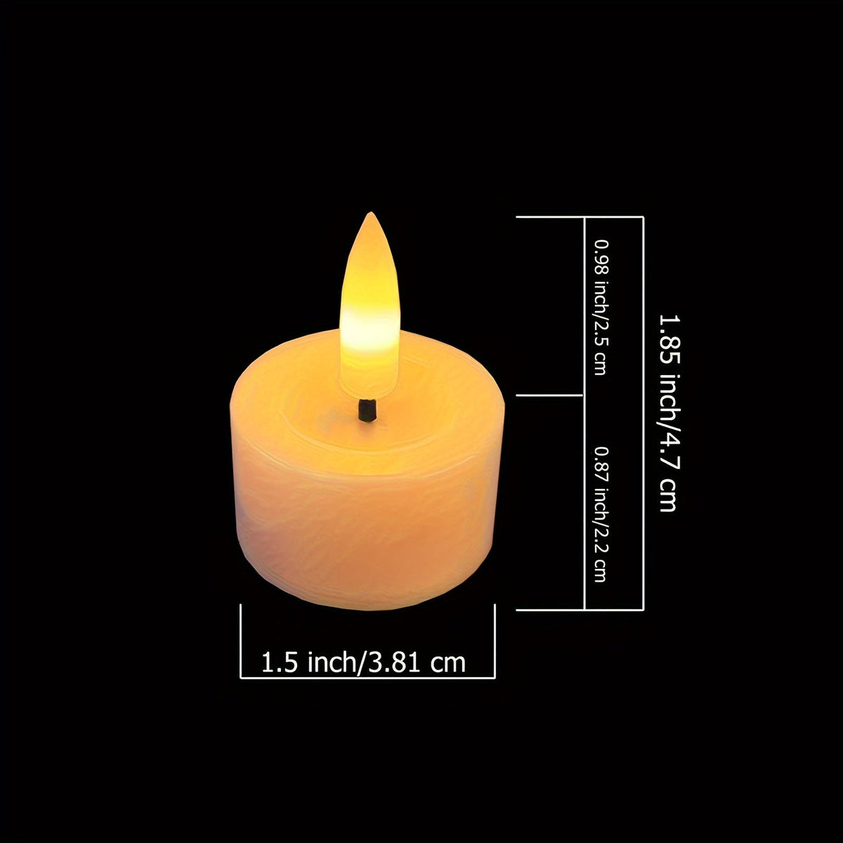 Flamloze LED-theelichtjes met afstandsbediening timer dimbaar sfeerverlichting warm wit neplicht veilig | Sulvida