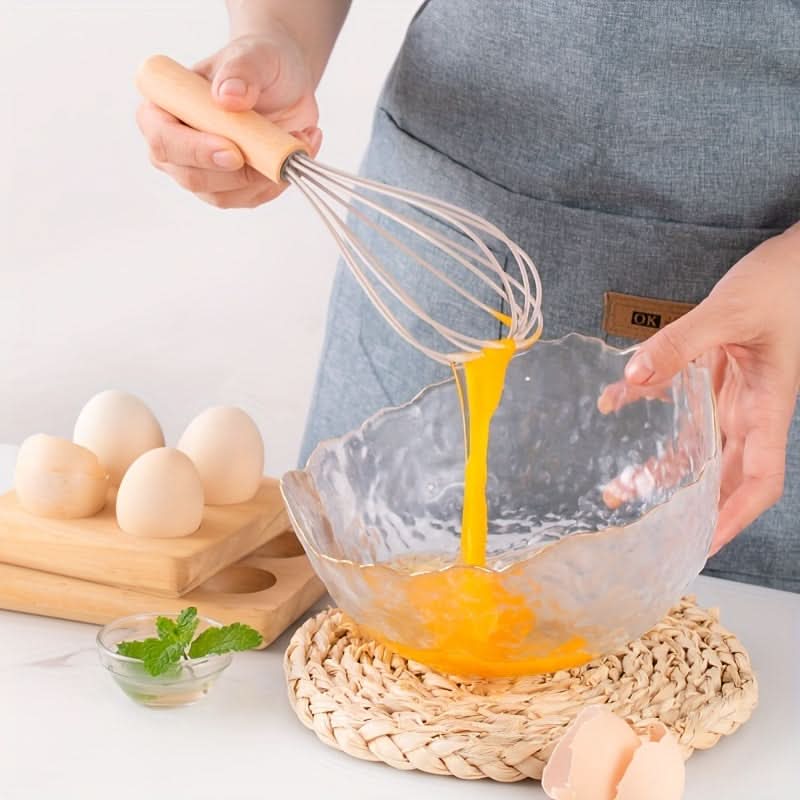 Keukengerei Set 12-delig Siliconen met Houten Handvat Hittebestendig tot 230°C Vaatwasmachinebestendig Kookgerei | Sulvida