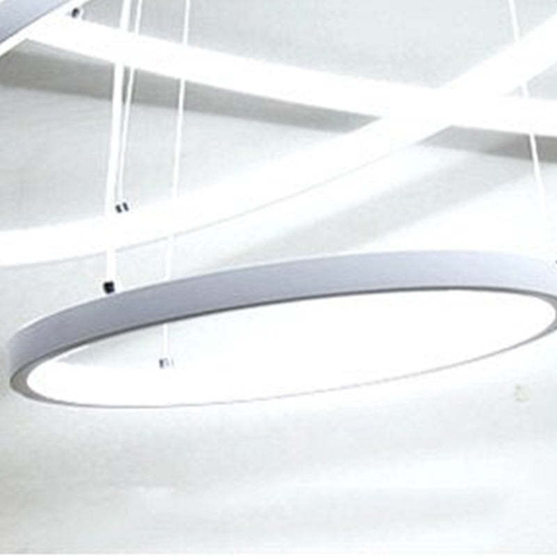 LED Hanglamp Drie Ringen Modern Metaal Verstelbaar Zwart Wit Goud Design Woonkamer Eetkamer Slaapkamer | Sulvida