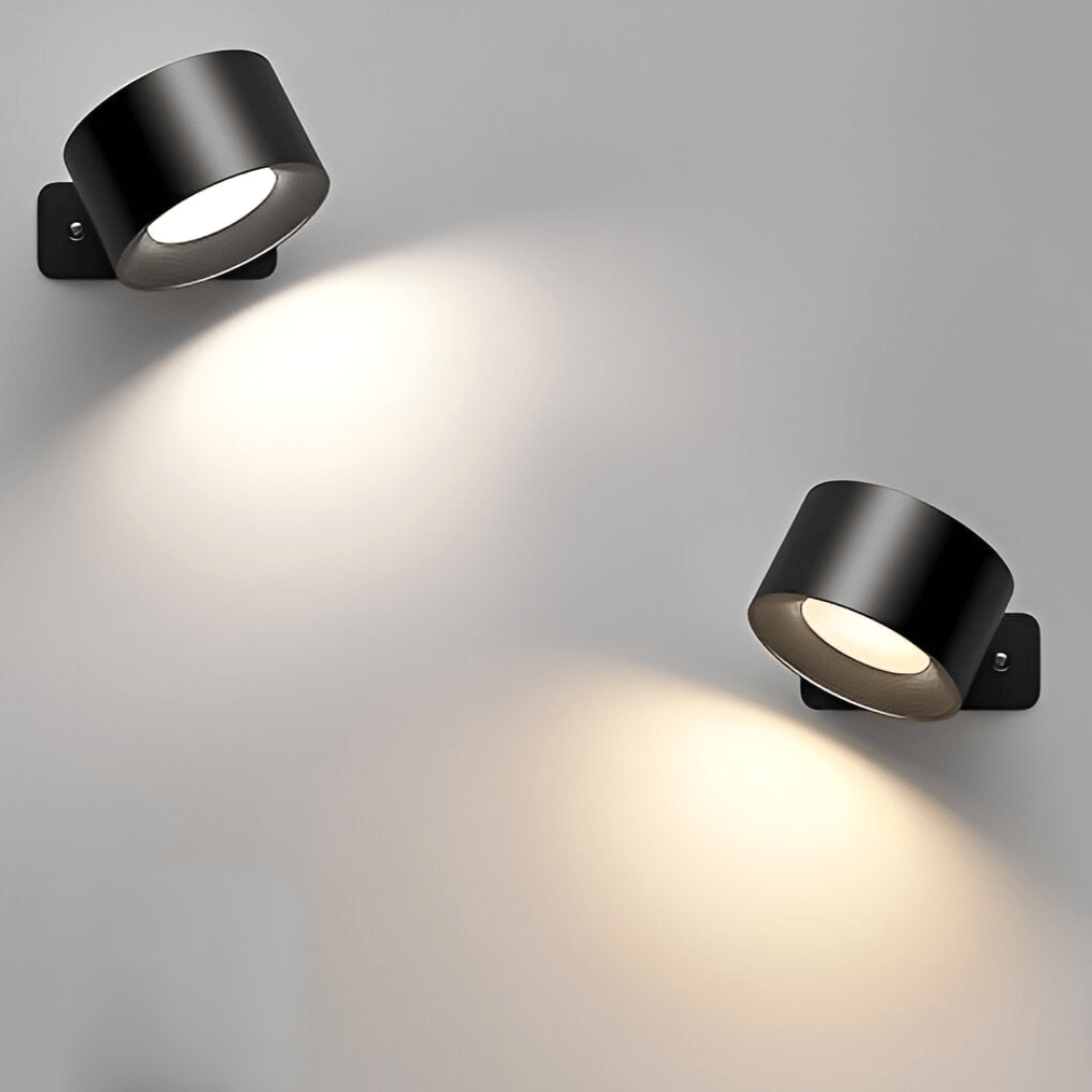 Draadloze Wandlamp Oplaadbaar 360° Draaibaar Dimbaar met Magnetische Bevestiging Modern Design Sfeerlicht | Sulvida