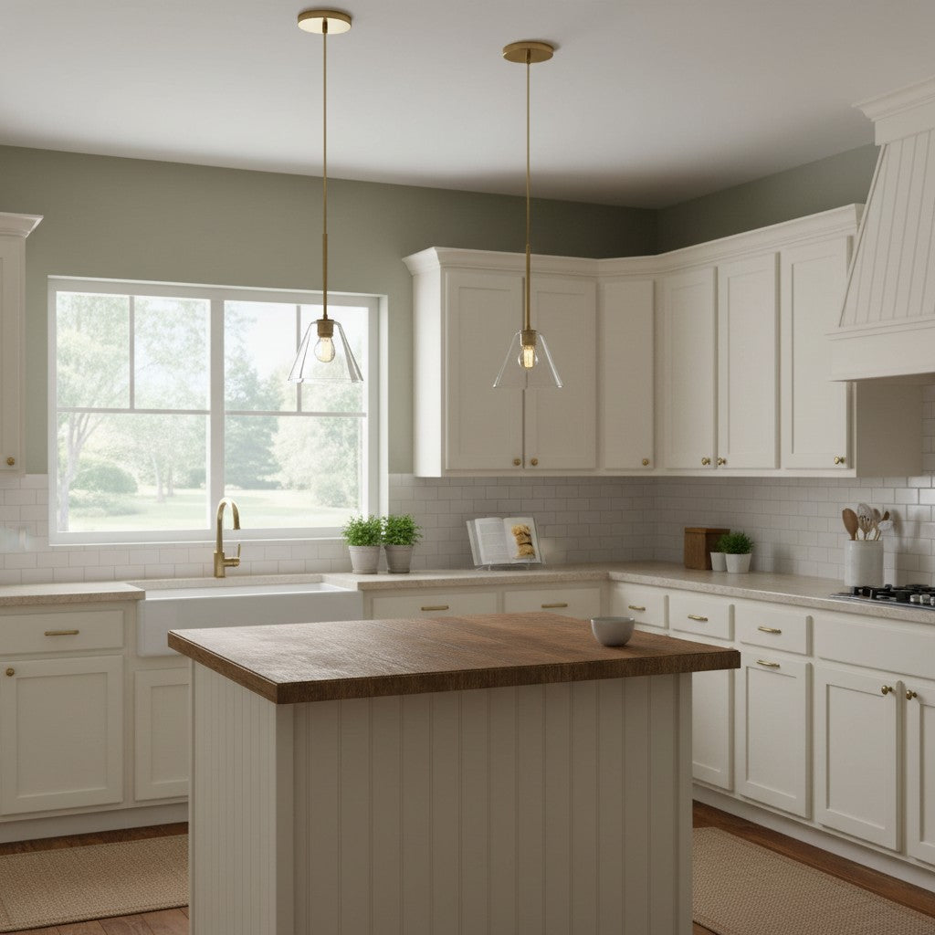 Glazen Hanglamp Kegelvorm voor Keuken Eetkamer Woonkamer Industriële Stijl Metalen Armatuur Designverlichting | Sulvida
