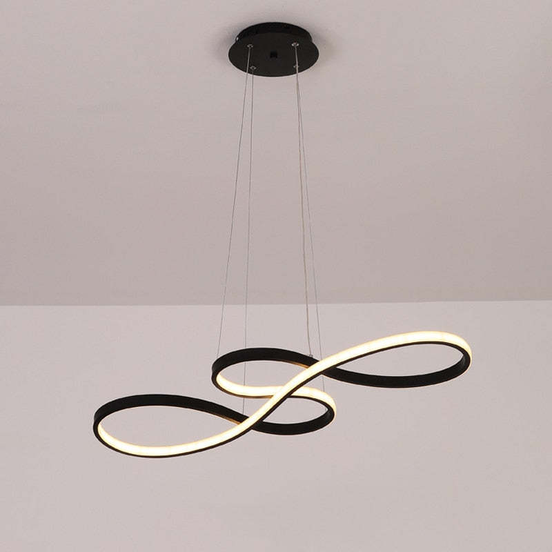 Hanglamp Muzieknoot Zwart Goud LED Dimbaar Eetkamer Woonkamer Verstelbaar Metaal Design Modern Interieur | Sulvida