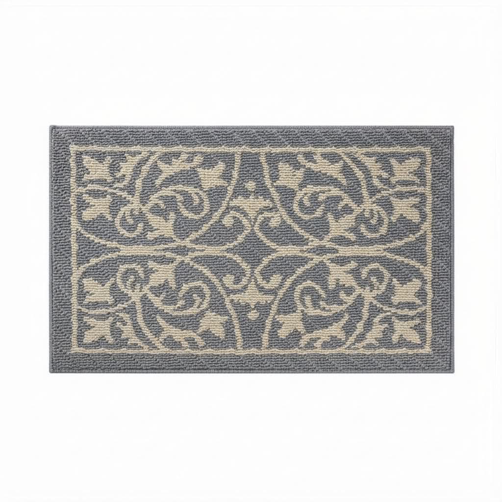Paillasson antidérapant d’intérieur gris 60x90 cm – Tapis à seuil bas qui retient la saleté pour entrée, hall et vestibule | Sulvida