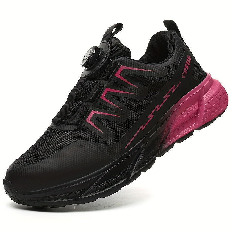 Werkschoenen Dames Veiligheid Lichtgewicht Stalen Neus Ademend Sportief Zwart Roze Blauw Geel Antislip | Sulvida