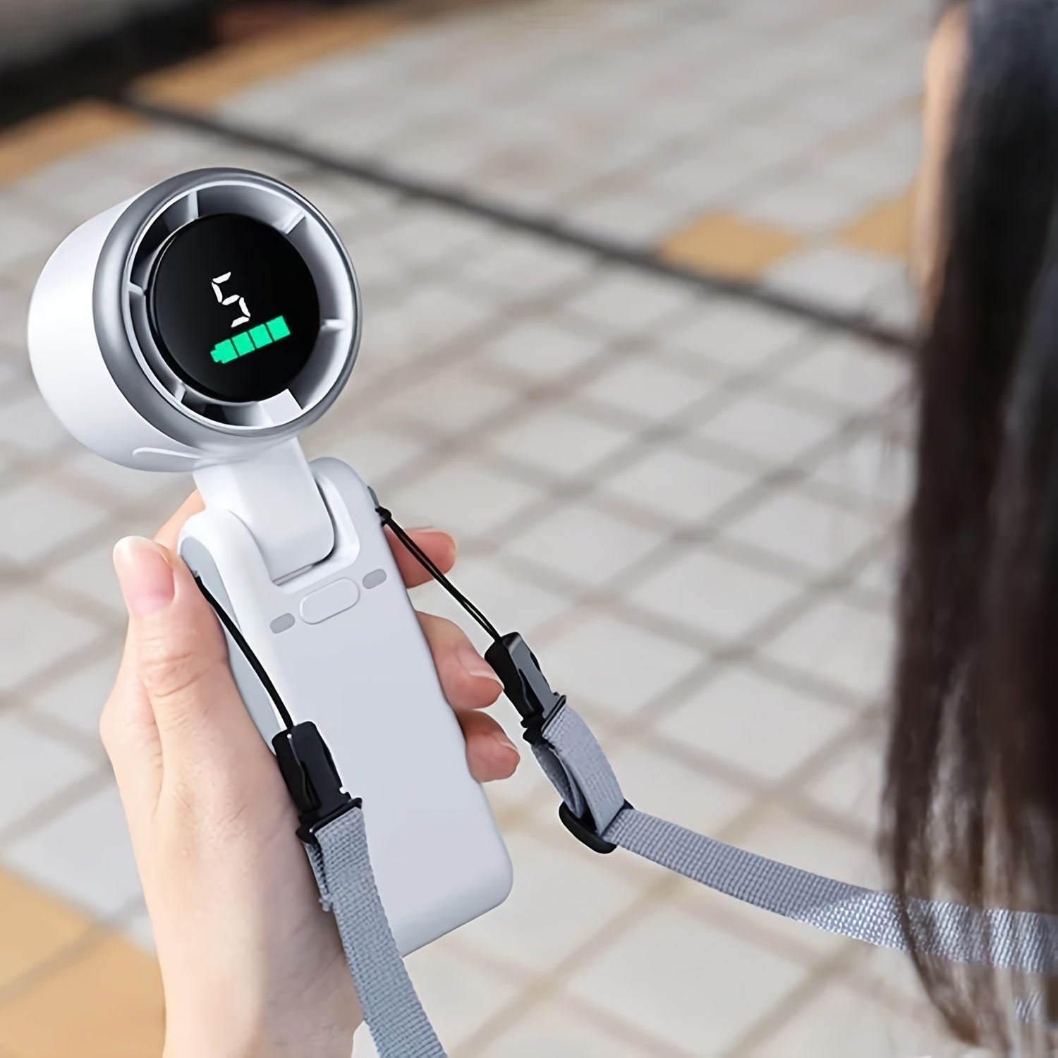 Compacte Oplaadbare Handventilator – 3-in-1 USB met 5 Snelheden voor Onderweg | Sulvida