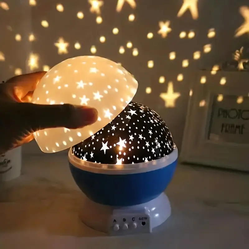 Sterrenprojectie Nachtlampje met Muziek voor Kinderkamer Sfeerverlichting Roterende Projectielamp USB | Sulvida