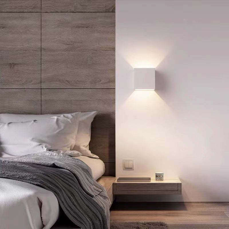 Verstelbare Vierkante Buitenwandlamp LED Zwart Wit Grijs Waterdicht IP65 Modern Design Tuin Veranda Gevel | Sulvida