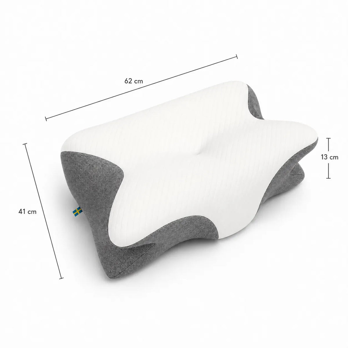 Ergonomisch Hoofdkussen Memory Foam Neksteun Alle Slaaphoudingen Ademend Katoen Drukverlagend Comfort | Sulvida