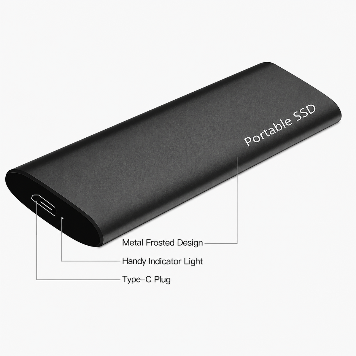 Externe harde schijf 4TB USB-C draagbare gegevensopslag betrouwbare plug-and-play voor laptop en desktop | Sulvida