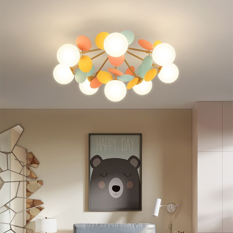 Glazen Bloementak Kroonluchter met G9 LED en Dimfuncties Acryl en Glas Plafondlamp Woonkamer Eetkamer | Sulvida