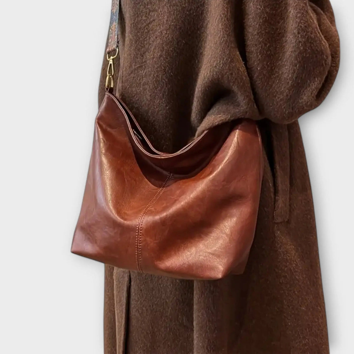 Vintage Schoudertas Dames Crossbody Tas Geborduurd Verstelbaar Handtas voor Dagelijks Gebruik Werk Reizen Shopping | Sulvida