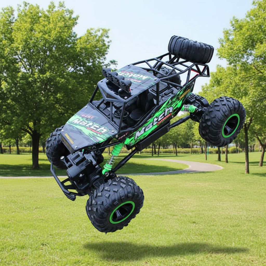 Afstandsbestuurbare Monstertruck 1:12 Schaal 4x4 Offroad RC Auto voor Kinderen en Volwassenen 50m Bereik 2.4 GHz | Sulvida